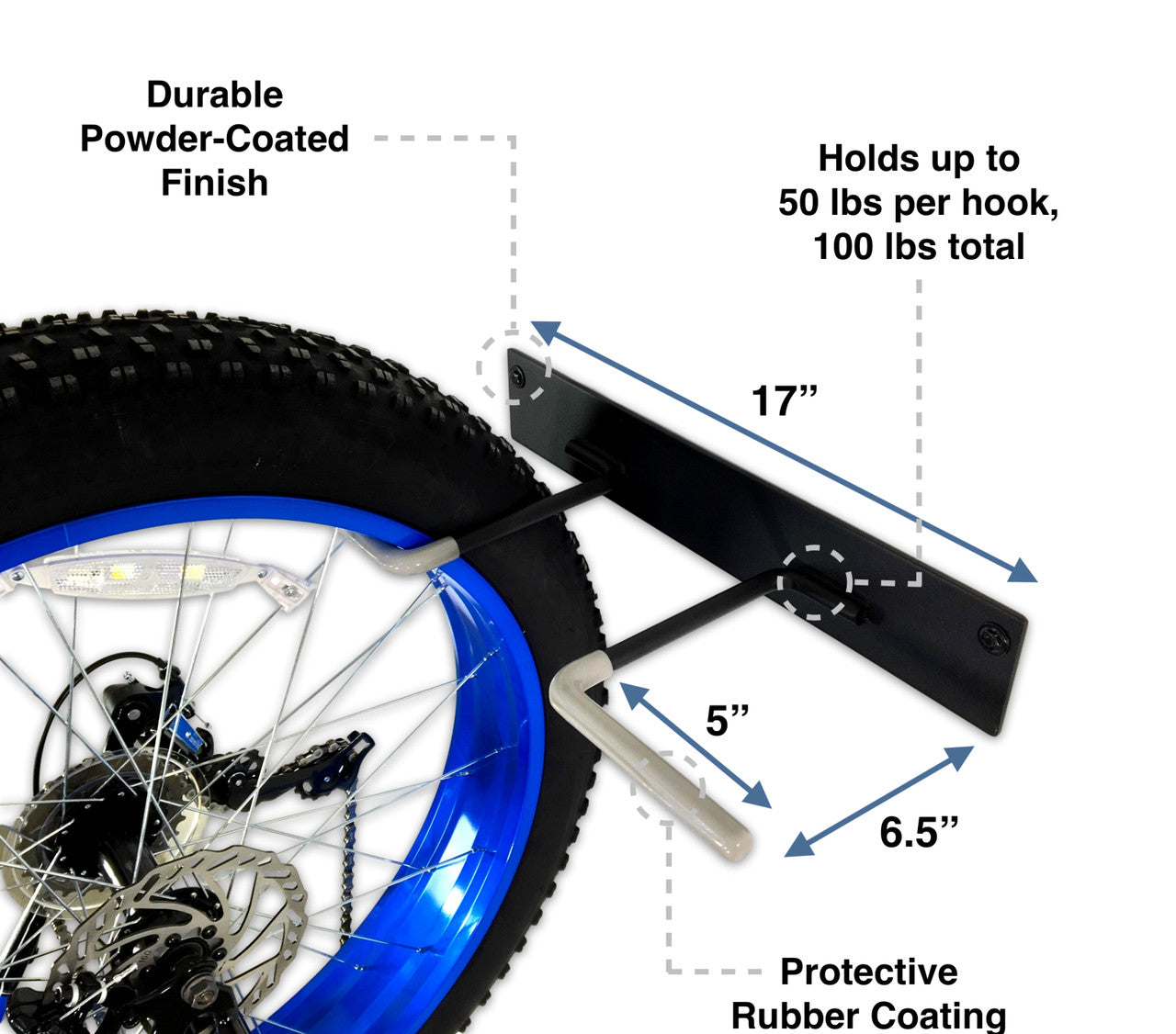Floyd Fat Tire Bike Storage Rack | 2 Bikes