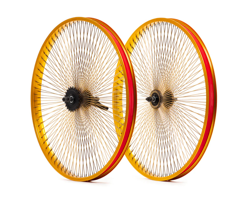 STATE BICYCLE CO. - 144 SPOKE GOLD "KLUNKER" WHEELSET