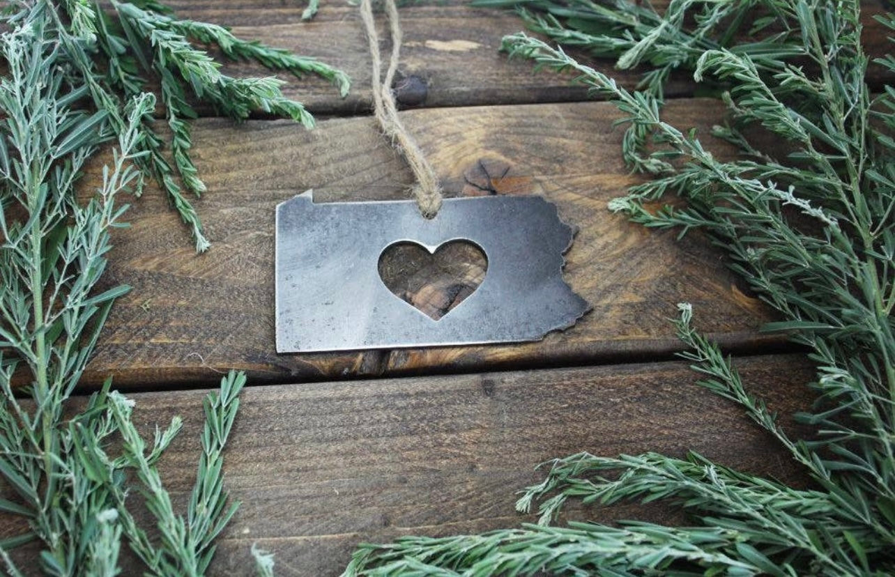 Pennsylvania Heart Ornament