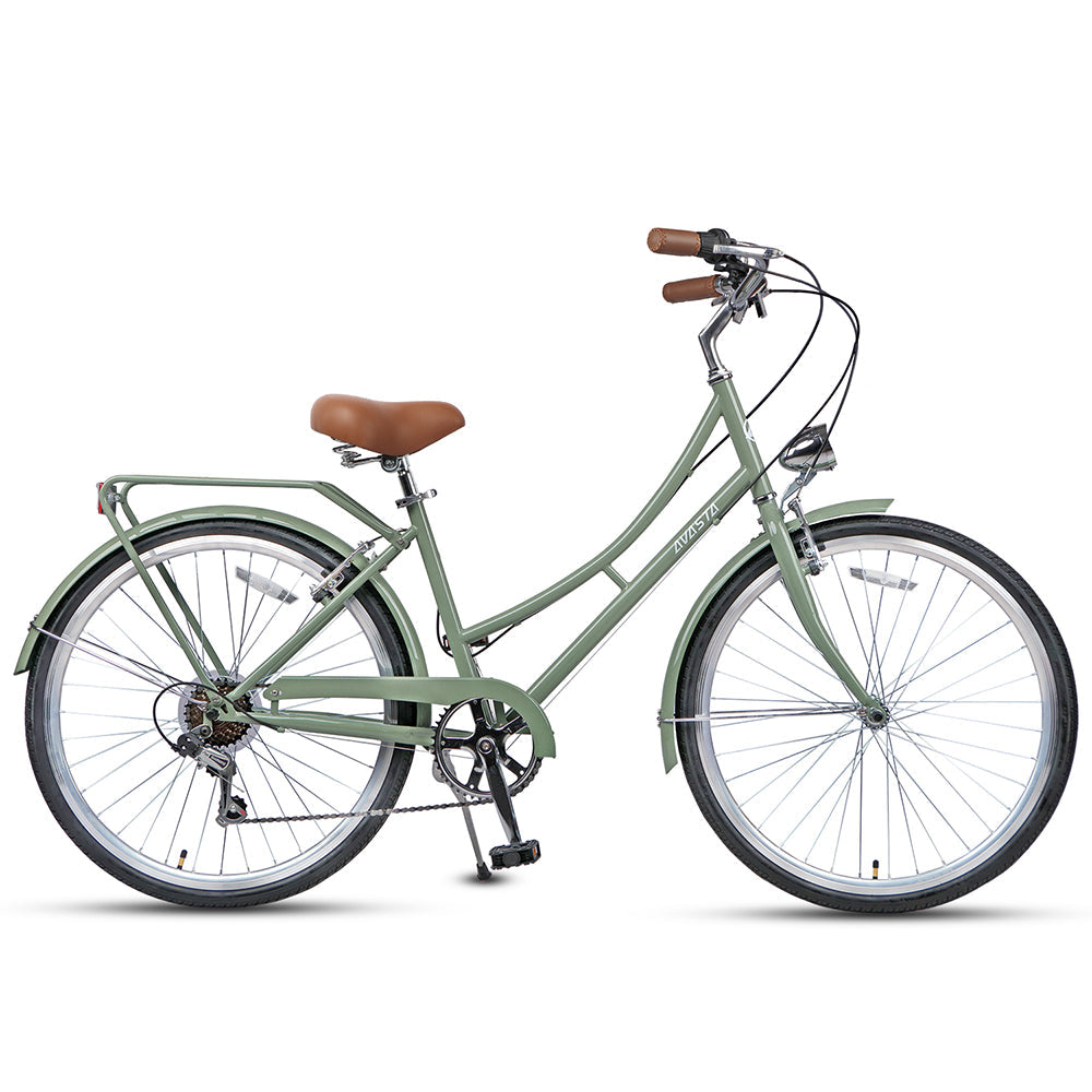 AVASTA 26" 6 Speed Hybrid Cruiser Black Tires Bike - Astrid
