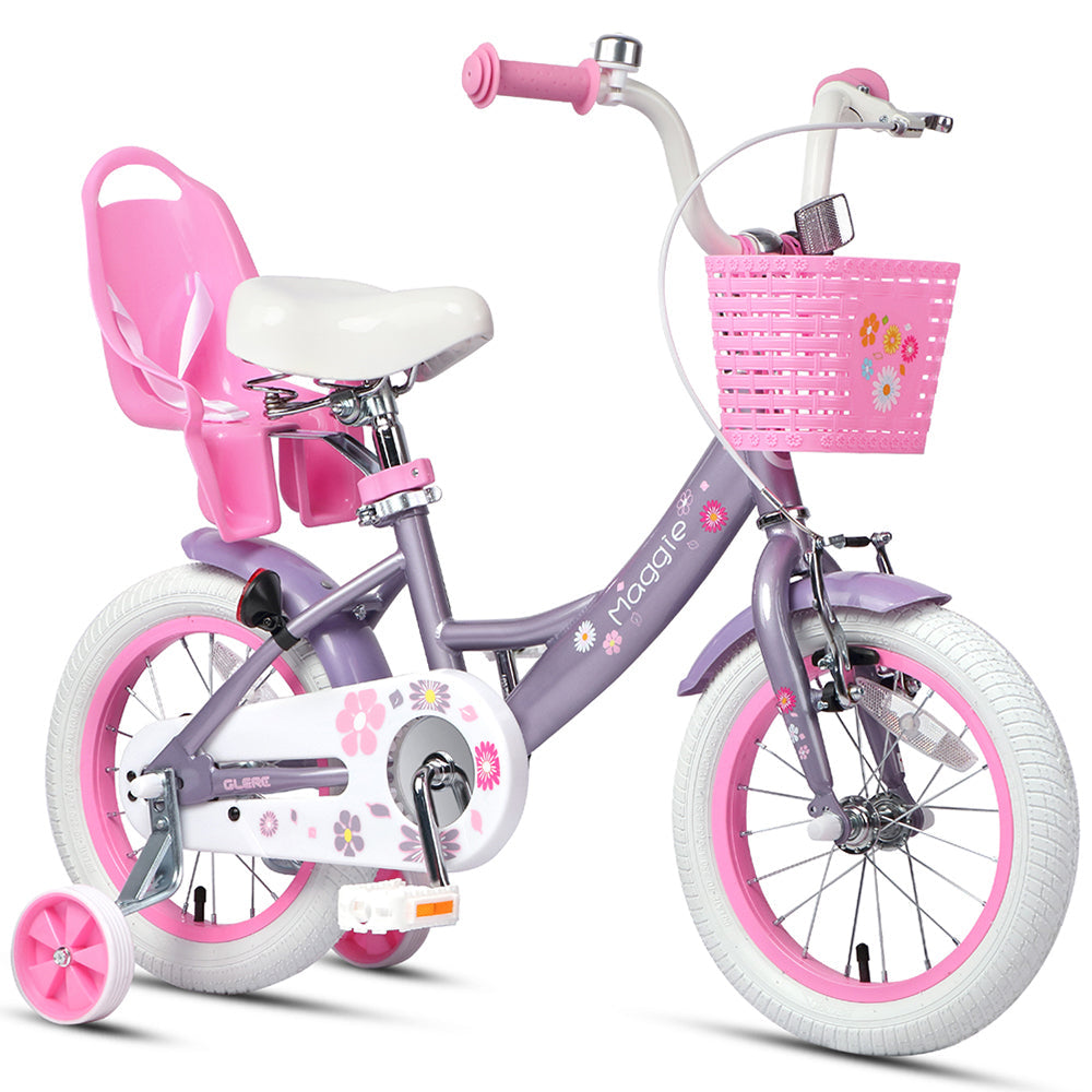 Glerc 14" Kids Bike with Doll Seat  For 3 - 5 Years Old - Maggie