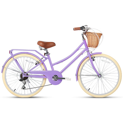 Glerc Best Beach Cruiser Hybrid Kids Bike 24" - Missy