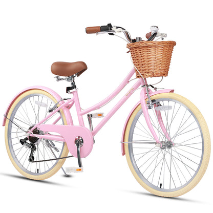 Glerc 24" Beach Cruiser Bike Kids Hybrid Bike - Missy