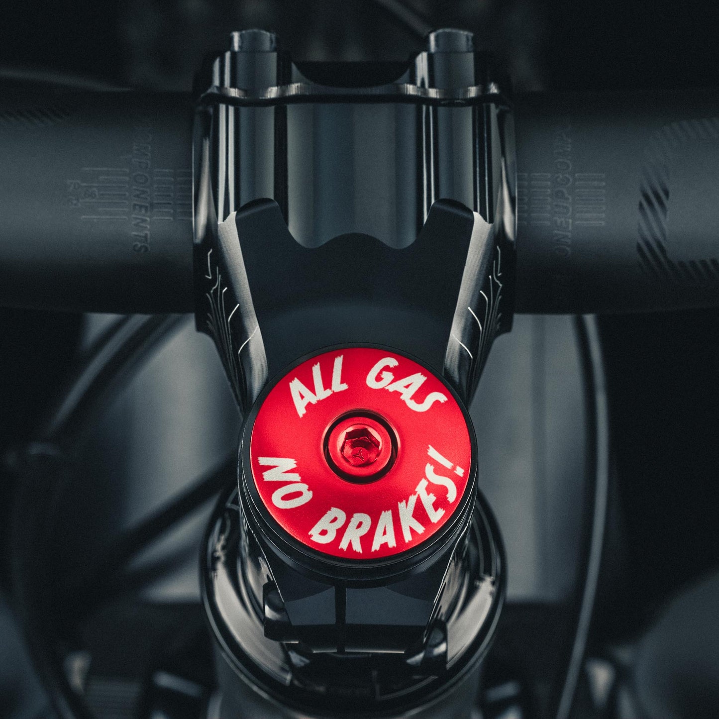 All Gas No Brakes - Custom Bike Headset Cap