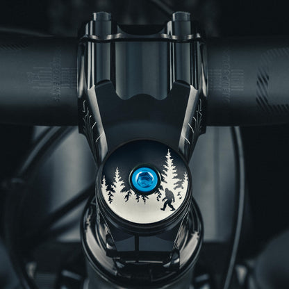 Bigfoot Hiding Custom Bike Top Cap