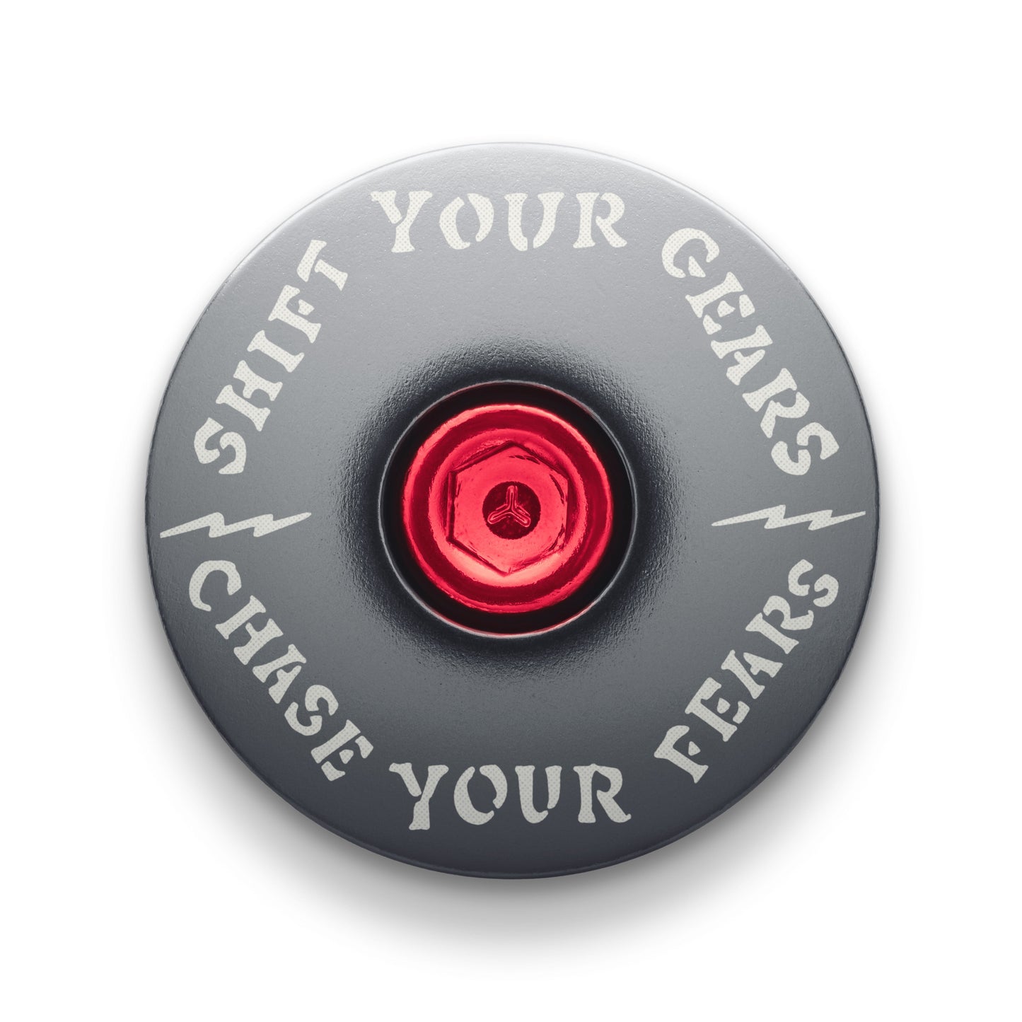 Chase Your Fears Go Fast Don't Die x Dispatch - Custom Bicycle Headset Cap