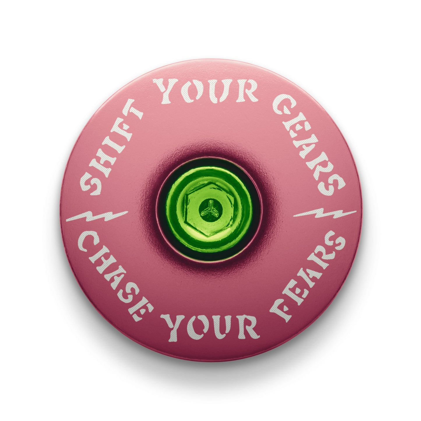 Chase Your Fears Go Fast Don't Die x Dispatch - Custom Bicycle Headset Cap