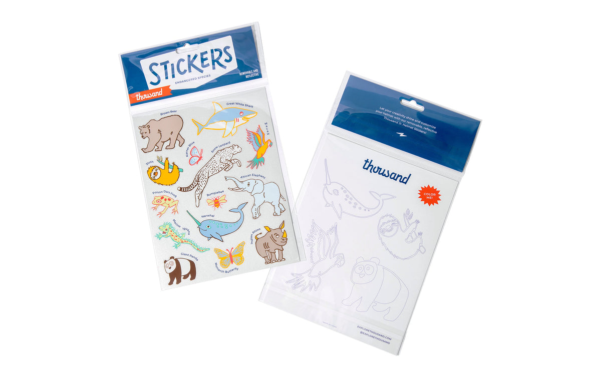 Thousand Jr. Helmet Stickers