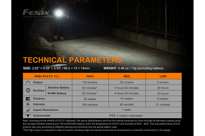 Fenix E01 V2.0 AAA LED Flashlight