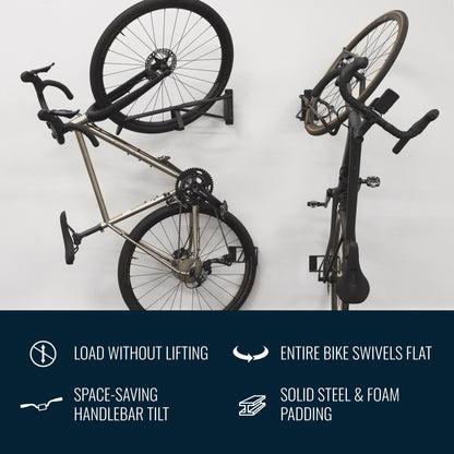 SwivelStow No-Lift Road & Gravel E-Bike Rack | 1 Pack