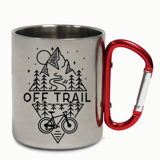 Taza Camping Mosquetón Acero